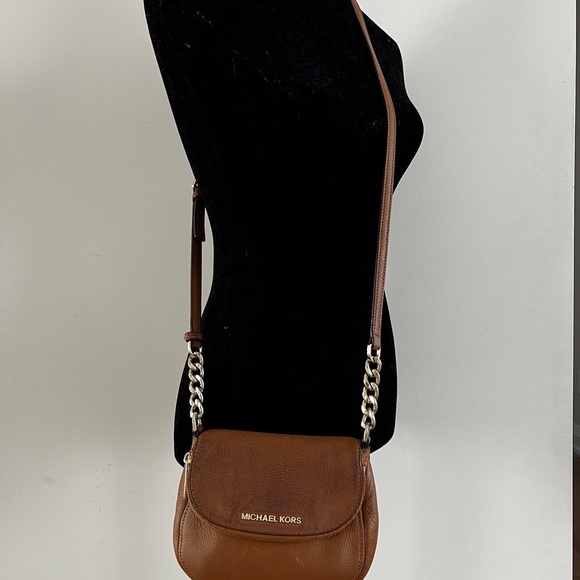 Michael Kors Brown Leather Crossbody Bag - Picture 3 of 9